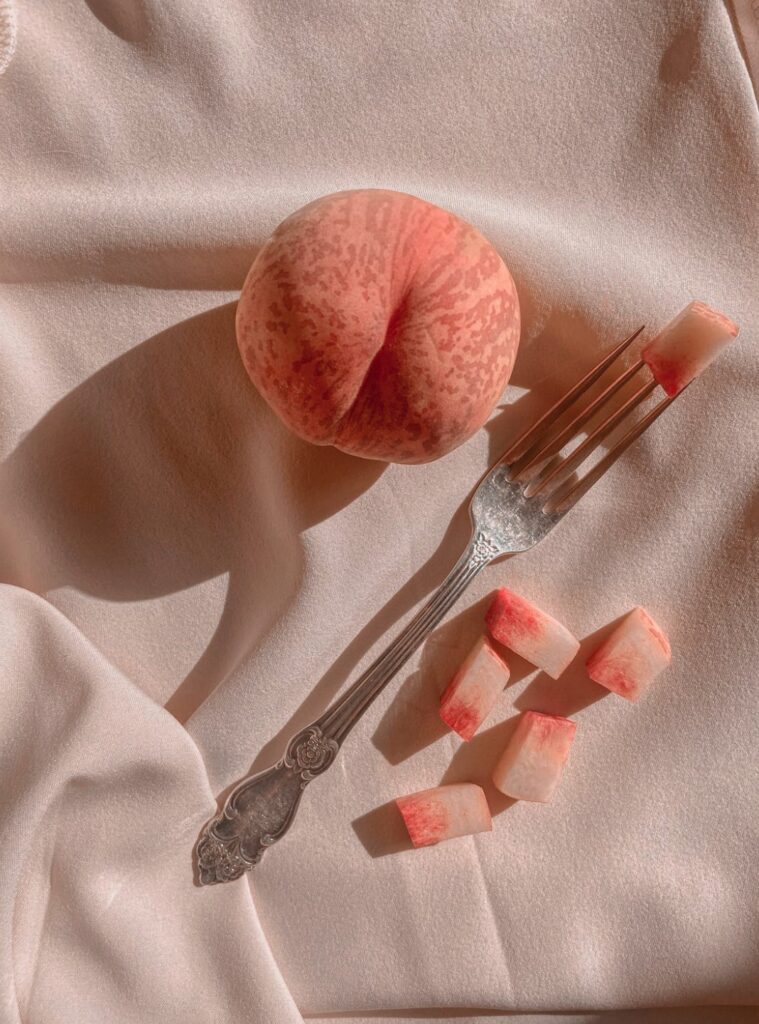강아지-복숭아